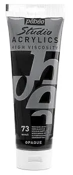Acrylique Studio High Viscosity 250Ml Noir Ivoire - Pébéo 