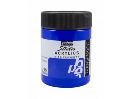 Acrylique Studio High Viscosity 500ML Cyan Primaire Opaque - PEBEO