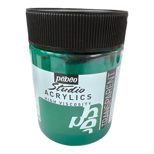 Acrylique Studio High Viscosity 500ML Emeraude Phtalocyanine - PEBEO