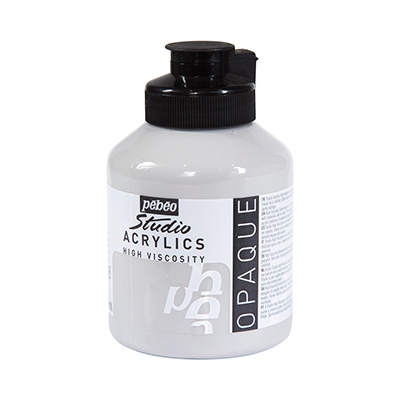 Acrylique Studio High Viscosity 500Ml Gris Neutre - Pébéo