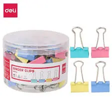 Boite De 48 Pince à Clips 25mm Couleur - Deli