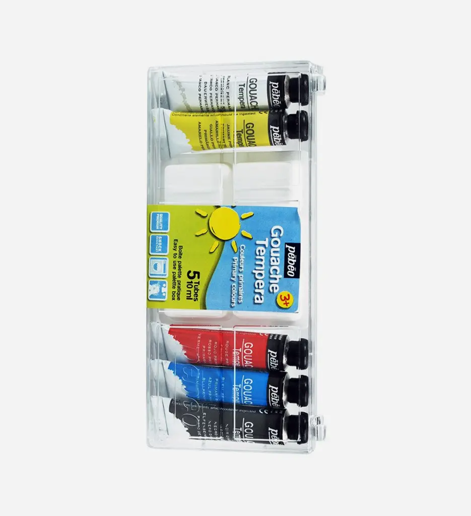 Boite De 5 Tubes Gouache Couleurs Primaires