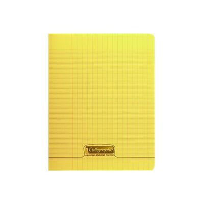 Cahier Piqué 96P 17x22 90Gr PP Jaune - CALLIGRAPHE