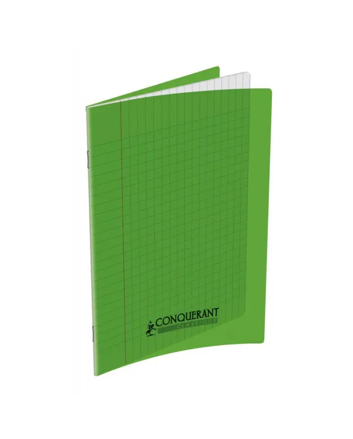 Cahier Piqué 96P 17x22 90Gr PP Vert - CALLIGRAPHE 