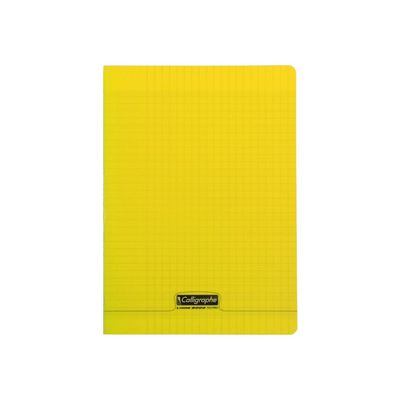 Cahier Piqué 96P A4 90Gr PP Jaune - Calligraphe