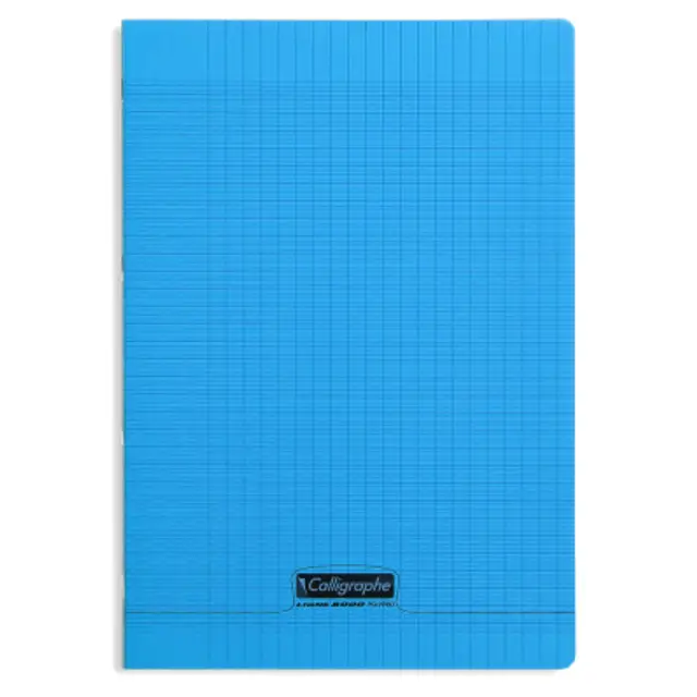 Cahier Piqué 96P A4 90Gr PP Bleu - Calligraphe