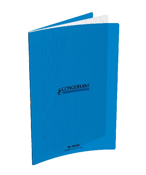Cahier Piqué 96P A4 90Gr PP Bleu - Conquérant
