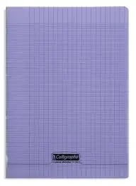 Cahier Piqué 96P A4 90Gr PP Violet - CALLIGRAPHE 