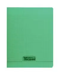 Cahier Piqué 192P 17x22 90Gr PP Vert - Calligraphe