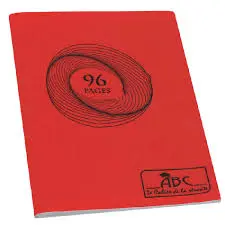 Cahier Piqure 96P A4 CC Uni 60GR - ABC