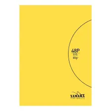Cahier Piqué BMV 48P 17X22 PP 80Gr Jaune - YAMAMA