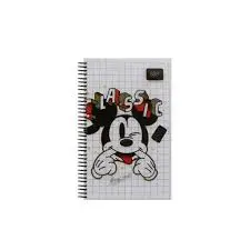 Carnet Spirale 7.5*11 80p disney Couverture Plastifiée - YAMAMA