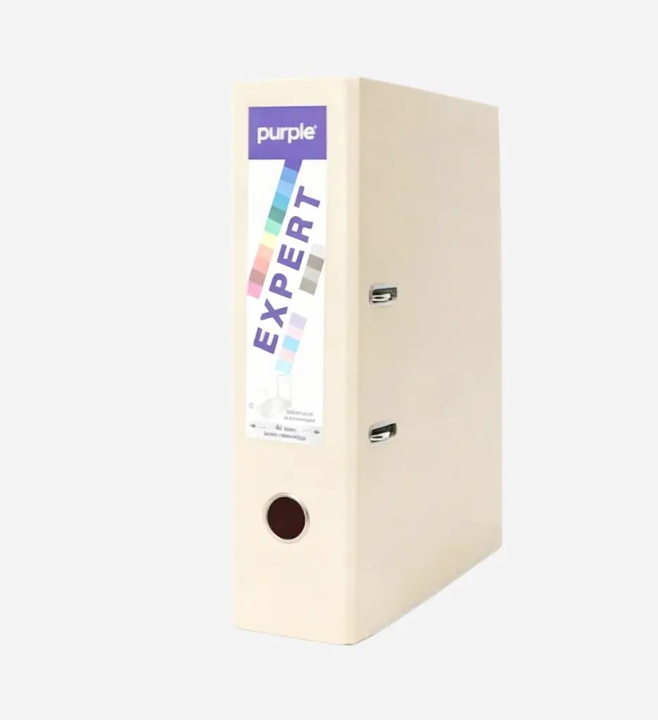 Classeur à Levier Expert D80 Beige - PURPLE 