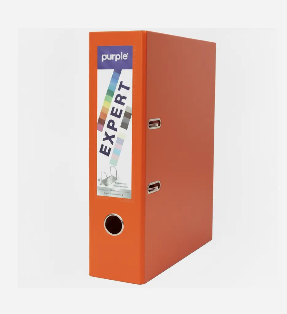 Classeur à Levier Expert D80 Orange - Purple 