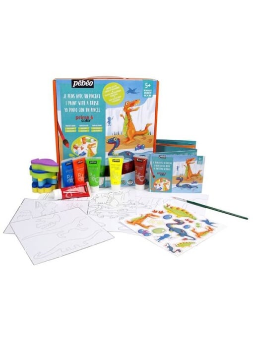 Coffret Mini Atelier PrimaColor Dinosaures - Pébéo 