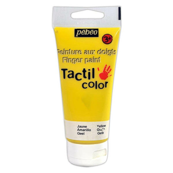 Gouache aux Doigts TactilColor 80ML Jaune - Pébéo