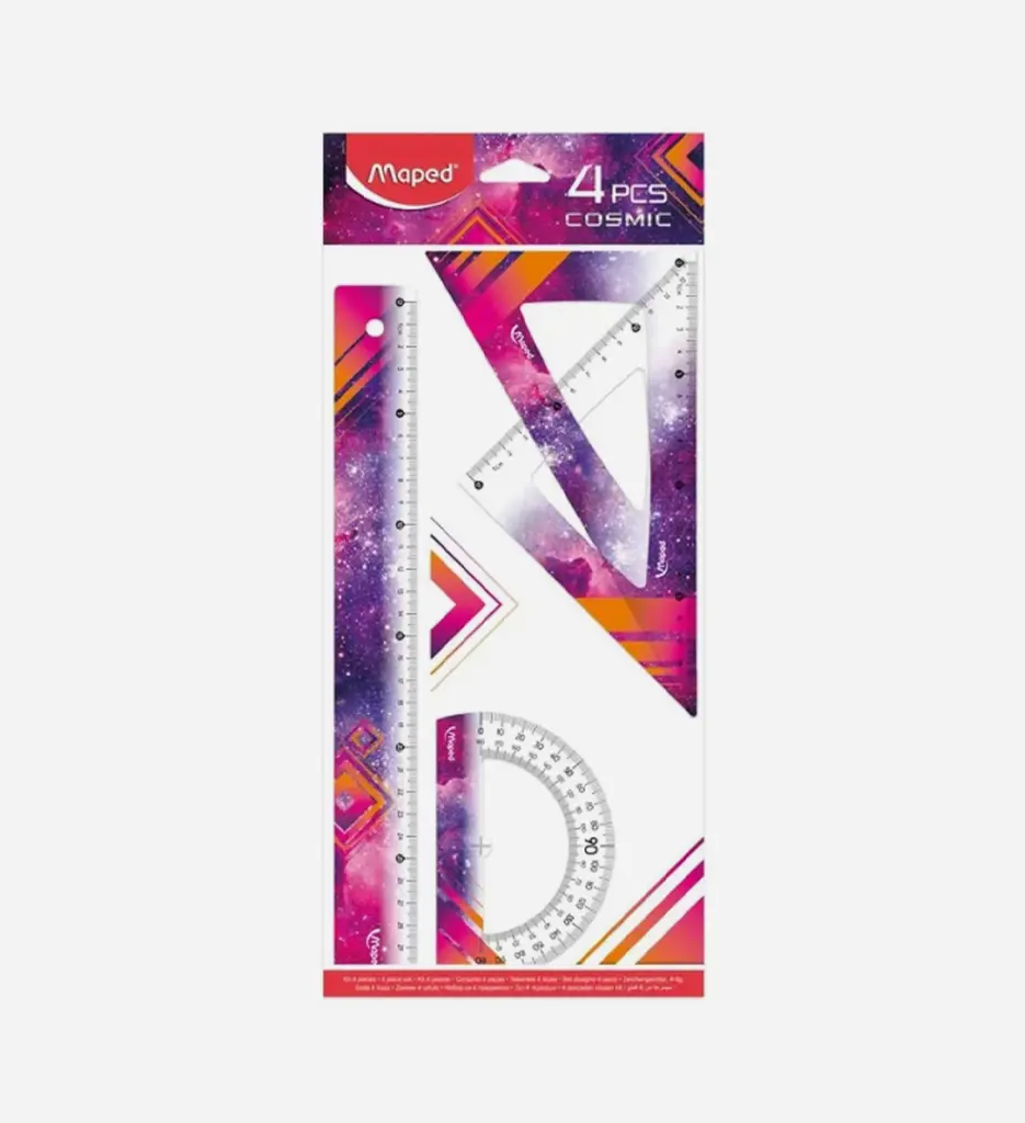 Kit Géométrique 4pcs Cosmic 30cm - Maped 