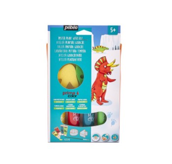 Kit de Peinture PrimaColor 4*20ML Dinosaures - Pébéo