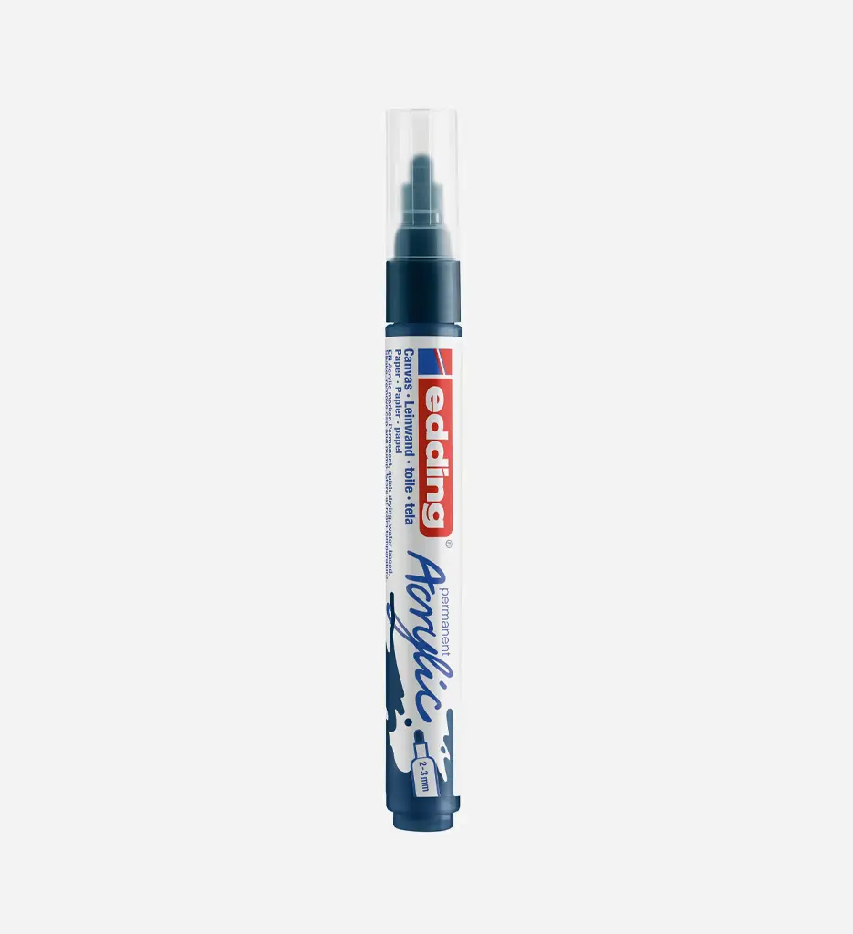Marqueur Acrylique 2-3 Mm Bleu Nuit 5100 - EDDING