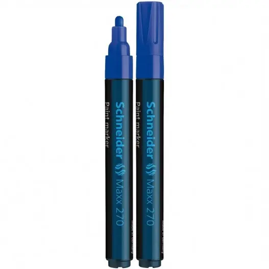 Marqueur Paint 270 Pointe Conique Bleu - SCHNEIDER