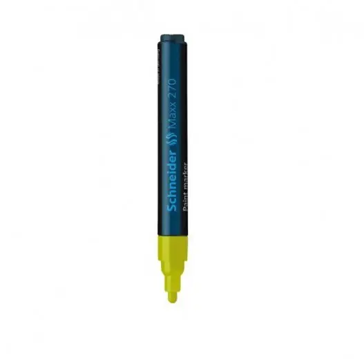 Marqueur Paint 270 Pointe Conique Jaune - SCHNEIDER