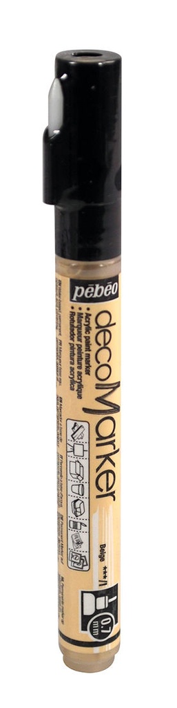 Marqueur Peinture Acrylique 0.7MM Beige - Pébéo 
