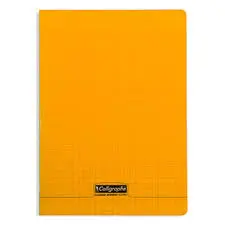 Cahier Piqué 96P A4 90Gr PP Orange - CALLIGRAPHE