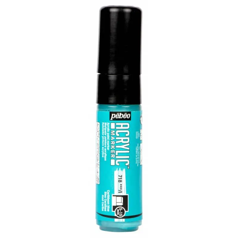 Marqueur Peinture Acrylique 5-15MM Bleu Cadmium - PEBEO