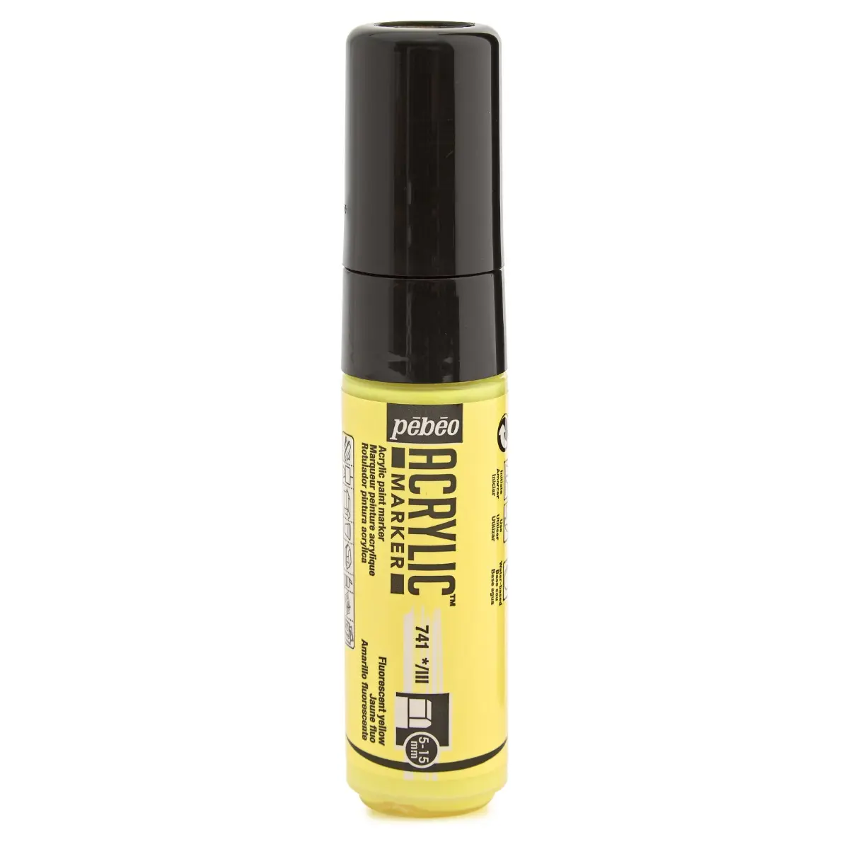 Marqueur Peinture Acrylique 5-15MM Jaune - PEBEO