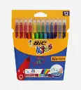 Pack de 12 Crayons Feutres de coloriage Kids - BIC