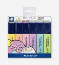 Pochette 6 Marqueur Fluo Pastel 364 CWP6 - STAEDTLER