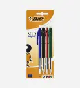 Pochette de 4 Stylo à Bille Rétractable Assorties M10 - BIC