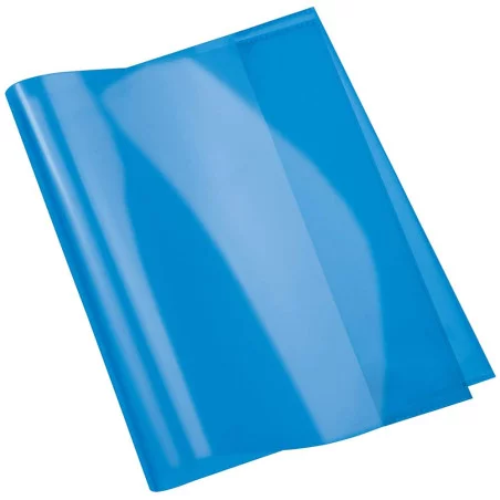 Protège-Cahier En PVC Cristal 17x22 cm, Bleu - Purple
