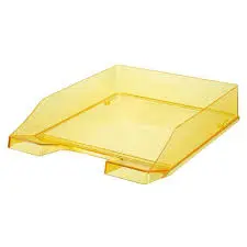 Bac à Courrier Transparent Jaune - Ark