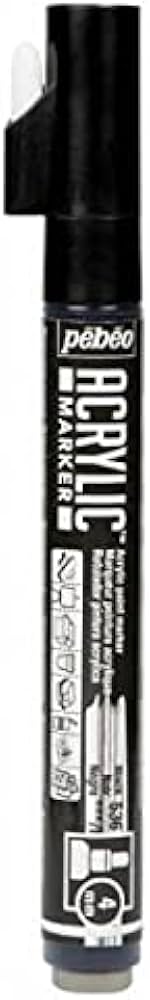 Marqueur Peinture Acrylique 4MM Noir - PEBEO
