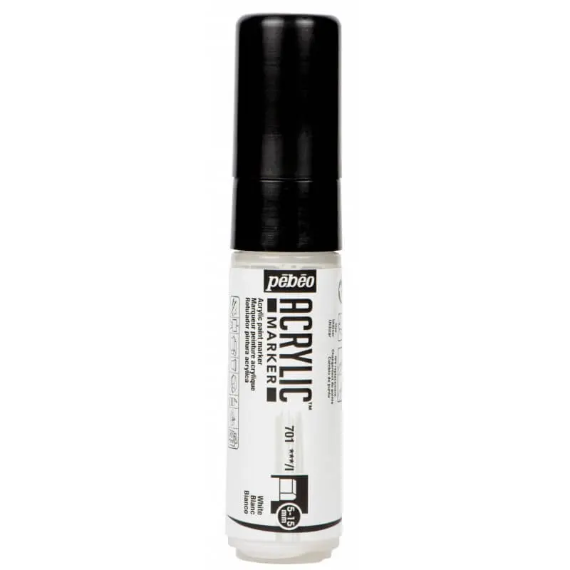 Marqueur Peinture Acrylique 5-15MM Blanc - PEBEO