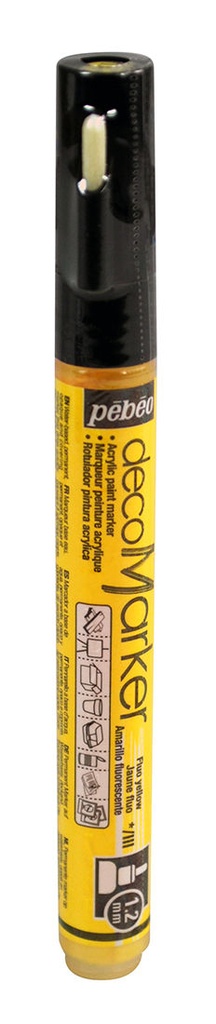 Marqueur Peinture DecoMarker 1.2MM Jaune Fluo - PEBEO