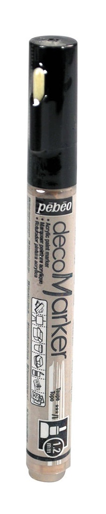 Marqueur Peinture DecoMarker 1.2MM Taupe - PEBEO