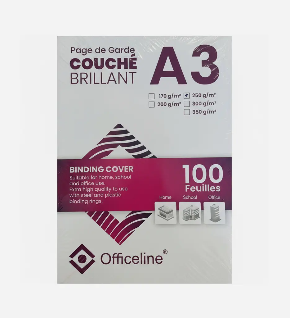 Page De Garde Couché Mat 250Gr/100F A3 Office
