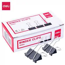 Paquet De 12 Pince à Clips 25mm - Deli