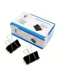 Paquet De 12 Pince à Clips Diamond 15mm Noir