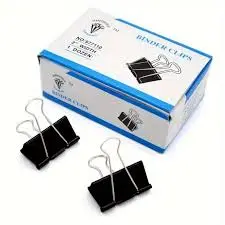 Paquet De 12 Pince à Clips Diamond 41mm Noir