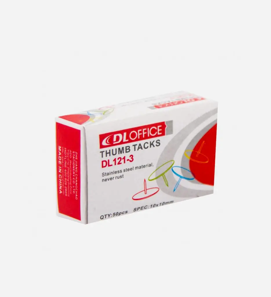 Paquet De 50 Punaises Couleur - DLOFFICE