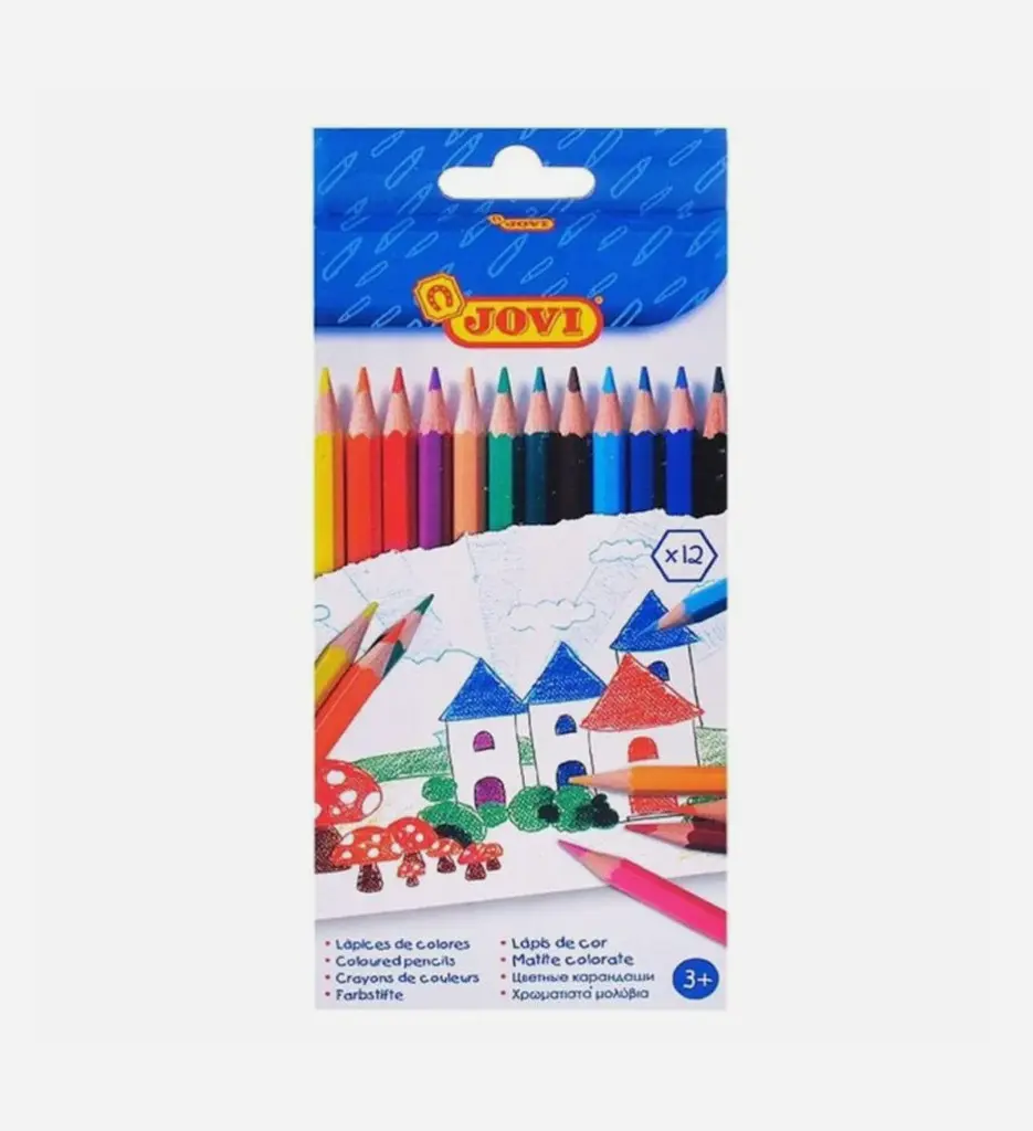 Paquet de 12 crayons de couleur 730/12 - JOVI