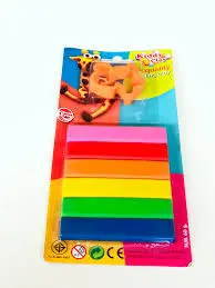 Pate à modeler de 6 60gr st-60-6 - kiddy Clay