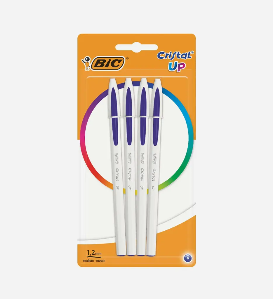 Pochette de 4 Stylo à Bille Cristal Up - BIC