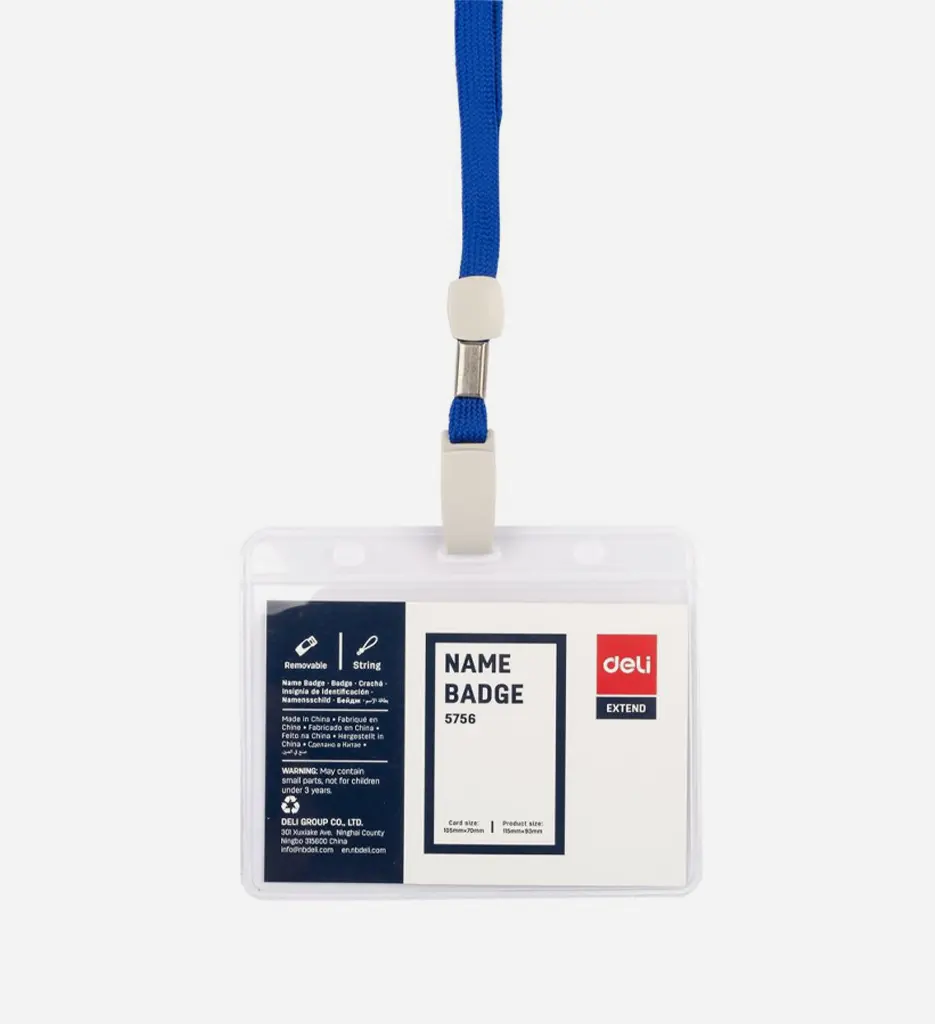 Porte Badge Horizontal 95*68 Réf 5756 - DELI