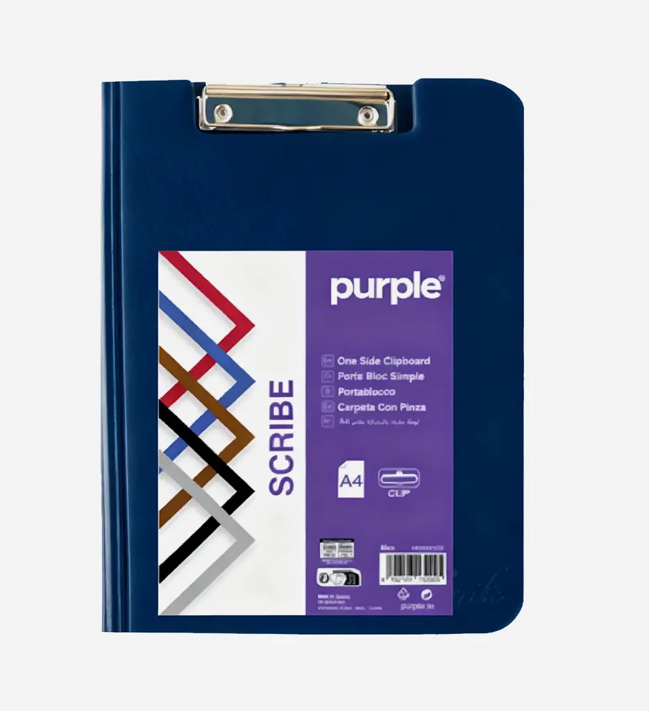 Porte Bloc Double Scribe Purple - Bleu