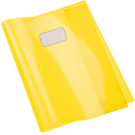 Protège-Cahier En PVC Cristal 24x32 Jaune - Purple