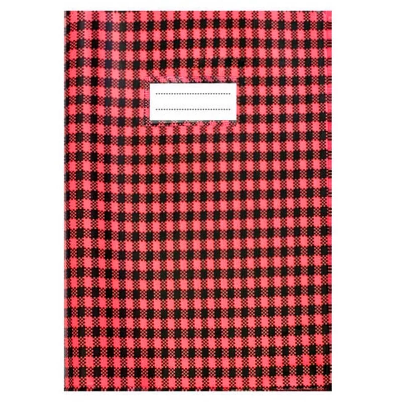 Protège-Cahier En PVC Vichy 17x22Cm Rouge - Purple